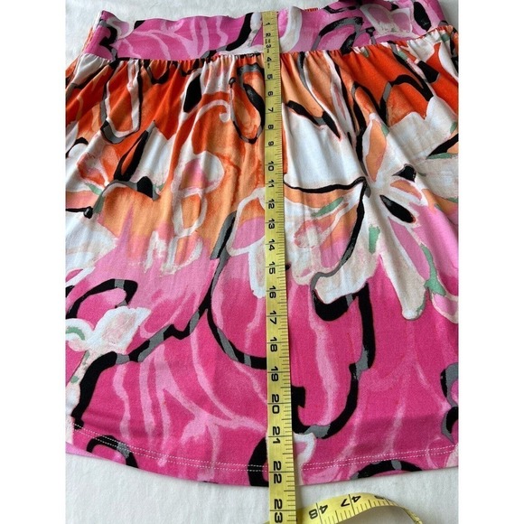 NWT Lane Bryant A-Line Skirt 18 /20 Floral Pink Spring Summer Beach Cruise Vacay - Picture 8 of 8